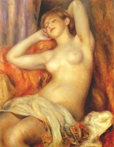 Sleeping Woman Gabrielle Renard by Pierre Auguste Renoir